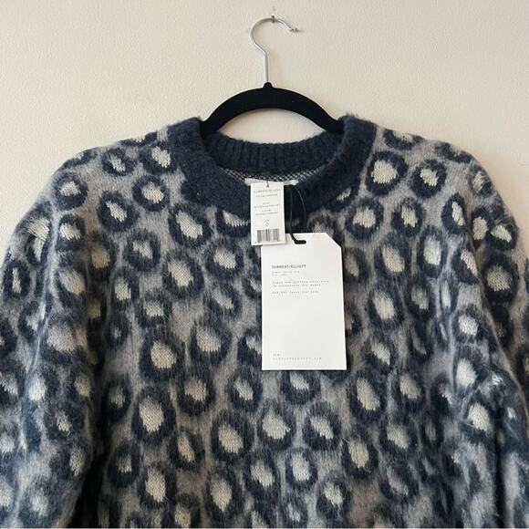 Current/Elliott The Cali Oversized Leopard Print Sweater - Picture 8 of 9